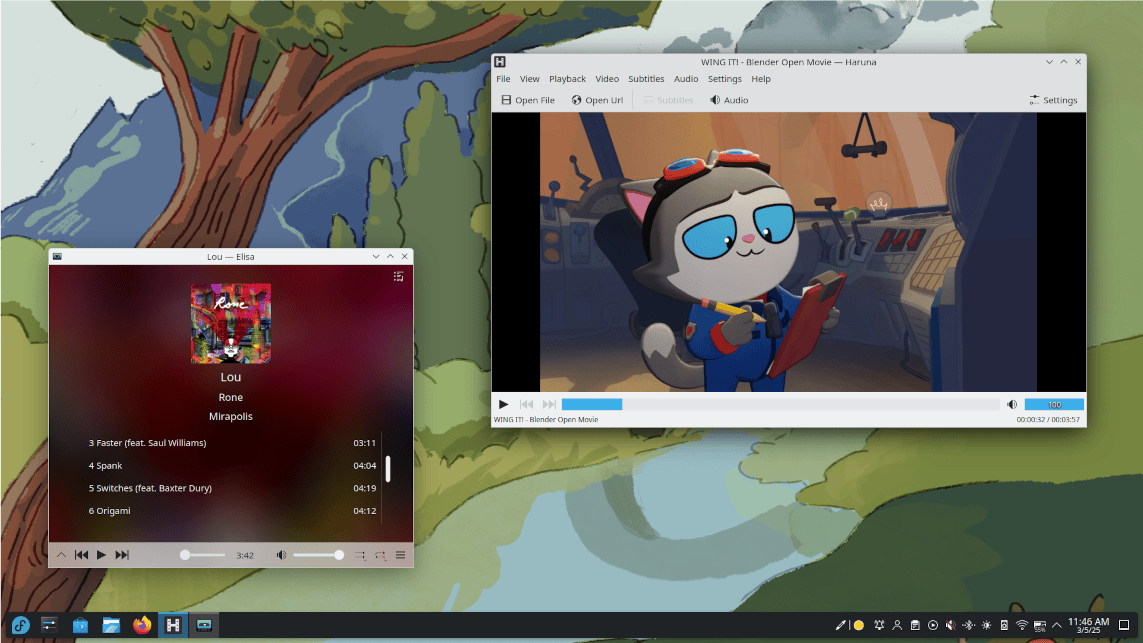 Fedora KDE looks great, even if it didn't work for me