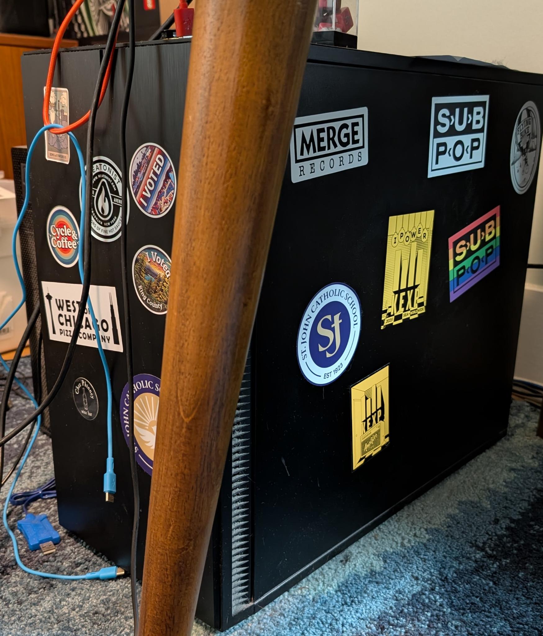 Too many stickers to be e-waste